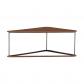 Bauta side table large - Natural walnut top