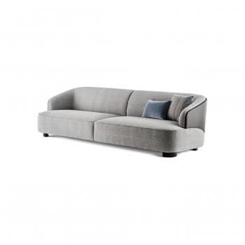 Velour sofa 260-lago leather outside