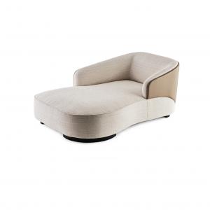 Velour chaise longue-lago leather outs. Image