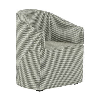 Velour tub chair