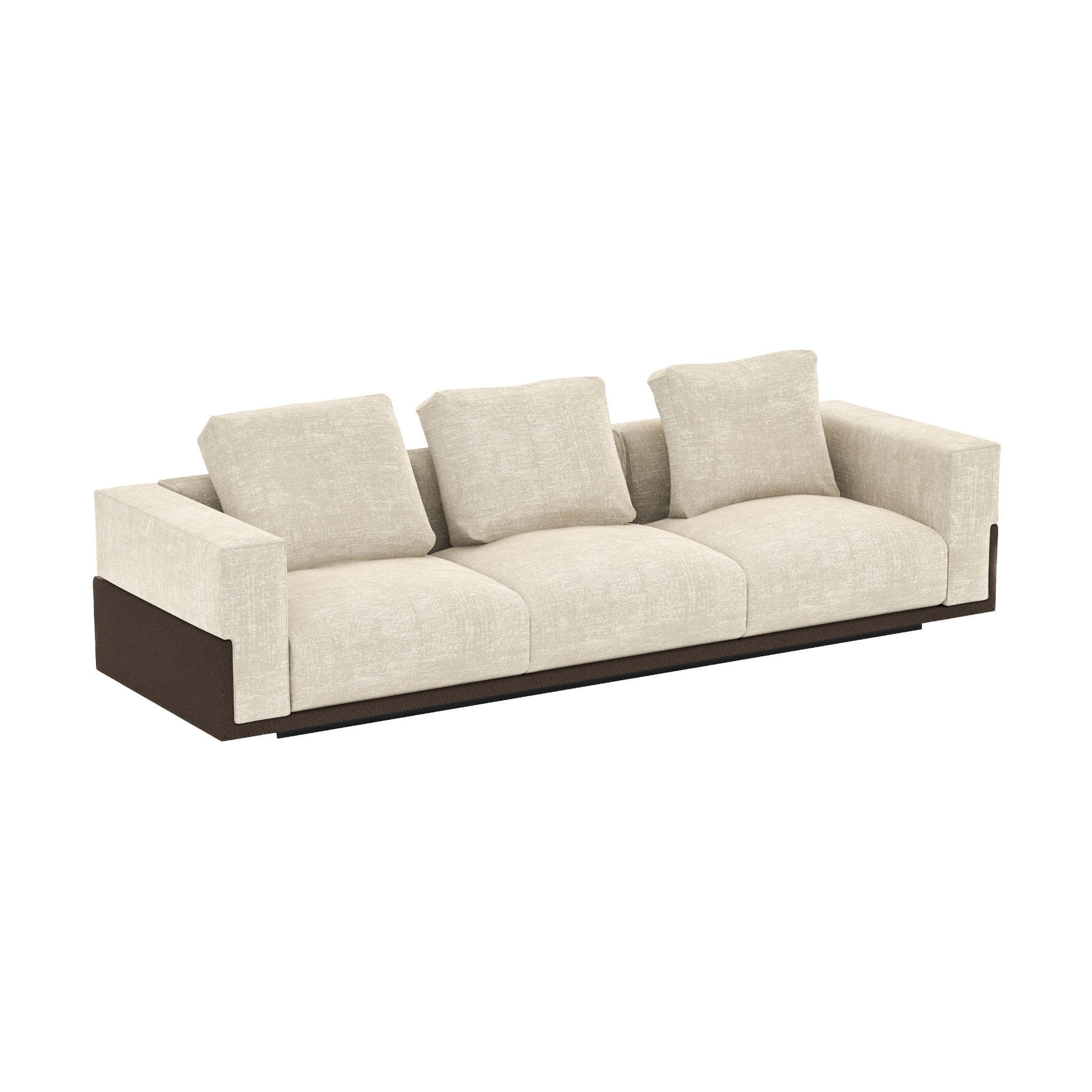 Bulk sofa 314 lago leather base. Three seater sofa. Design by Matteo