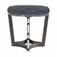 Rossellini coffee table tall - Silver damantio /bronze base
