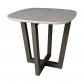 Fellini coffee table tall - Bronze base / eucalipto natural pomele top