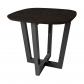 Fellini coffee table tall - Black n. base - eucal. brown top