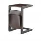 Ago side table - Leather top & folder