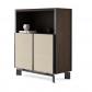 Pique cabinet tall - Chocolate walnut / flat doors / no side panels