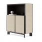 Pique cabinet tall - Chocolate walnut / flat doors / flat sides