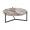 Nodo coffee table large - Calacatta vagli top/bronze base