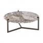 Nodo coffee table large - Calacatta vagli top/bronze base