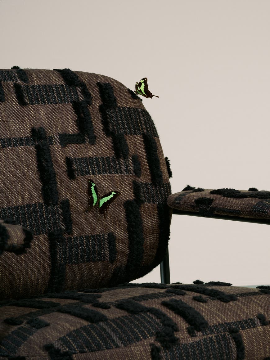 Berber. Jacquard in jute, cotton, and wool. Kieffer